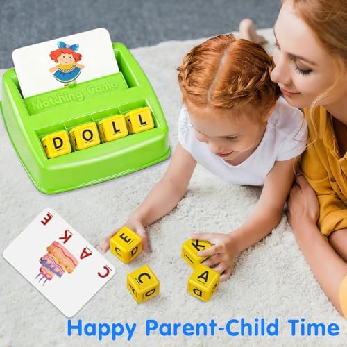 Matching Letter Game for 3 4 5 Year Old Girls Gifts, ABC Learning Toys for Kids Age 3-5, Educational Spelling Games Toys for Toddler Age 4-8, Preschool Birthday Gifts for 2 3 4 5 Year Old Boys Girls - Image 5