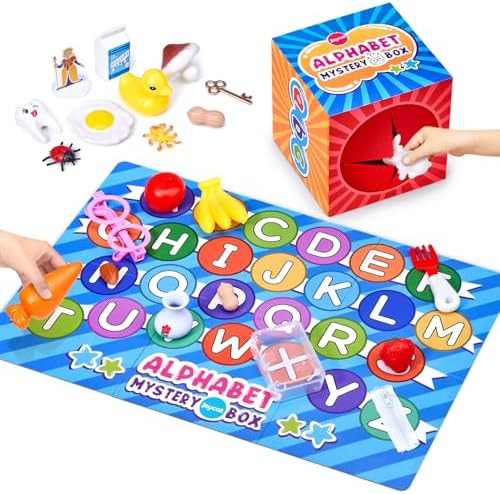 JoyCat Mystery Alphabet Box 26PCS, Letter Sorting Matching Game by JOYCAT