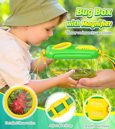 Bug Catcher for Kids, 17 PCS Bug Catching Kit with Bug Collector Toy Bugs - Image 3