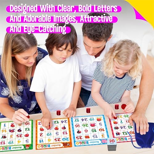 SpriteGru Alphabet Bingo Game, Uppercase/Lowercase/Number Bingo Game ABC and 123 Bingo Board Game for Kindergarten and Preschool Kids 4+, Perfect for Classroom & At Home - Image 5