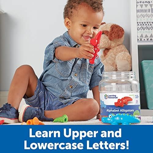 Learning Resources Snap-n-Learn Alphabet Alligators - Toddler Toys, Preschool ABC Activities, Fine Motor Skills, Alphabet Manipulatives, Phonetics and Reading, Sensory Gifts for Boys and Girls - Image 2