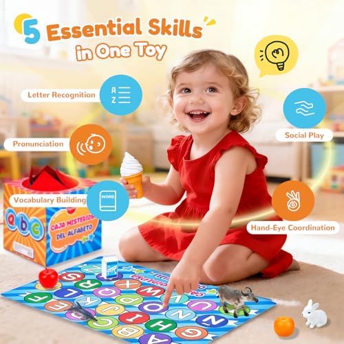 JoyCat Spanish Mystery Alphabet Box 27PCS, Letter Sounds Sorting Game - Image 5