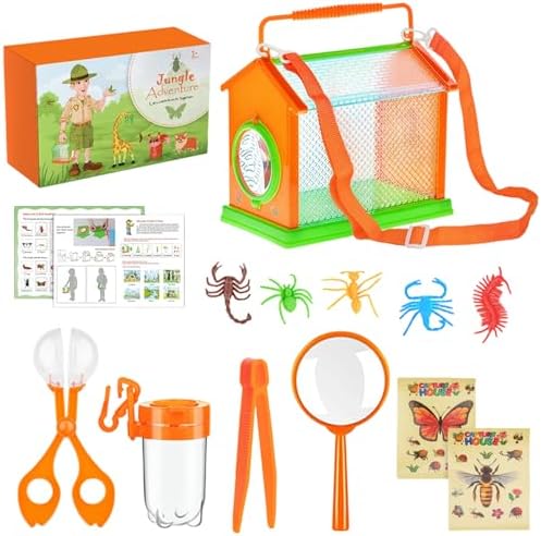 Nature Explorers Set for Ages 4-12, Includes Observation Box, Butterfly Net Catcher, Outdoor Discovery Observation Set - Image 4