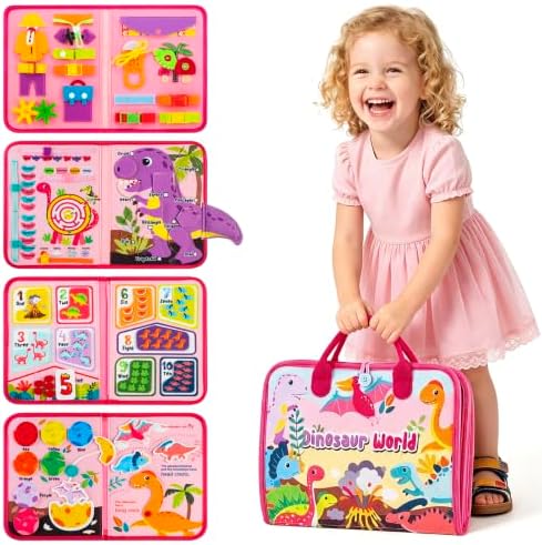 Busy Board Montessori Toys for 2 Year Old Girl Birthday Gift Busy Book by Winblo
