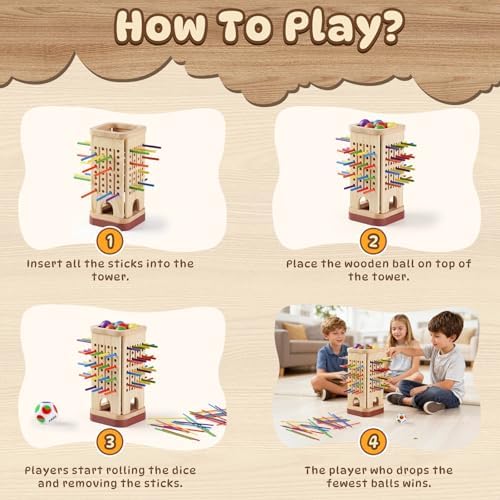 Montessori Board Game for Kids 4-8, Educational Math Family Games - Image 3