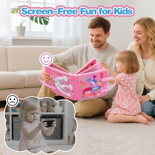 GONINO Toddlers Busy Book for 1-3 Year Old Girls, Montessori Busy Board - Image 6
