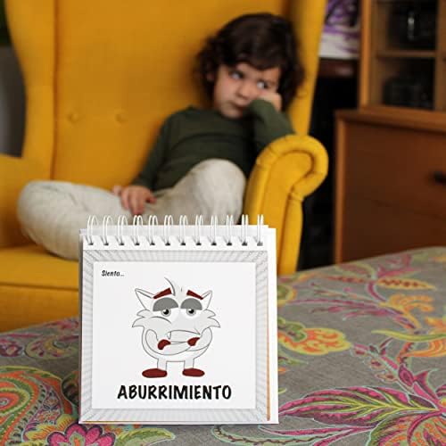 The Original Mood Flipbook for Kids; 20 Different Moods/Emotions; Autism; ADHD; Help Kids Identify Feelings and Make Positive Choices; Laminated Pages (Spanish Flipbook) - Image 6