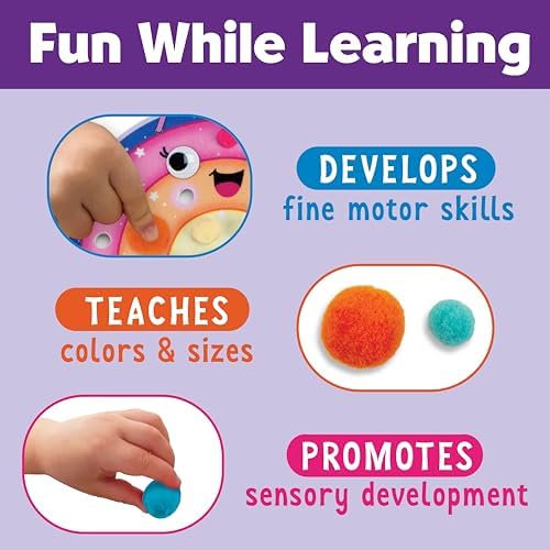 Creativity for Kids Pom Pom Pictures: Magical - Rainbow and Unicorn - Preschool and Toddler Crafts, Gifts for Ages 3+ - Image 5