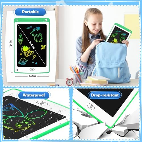 LCD Writing Tablet for Kids, 8.5 Inch Colorful Doodle Board Drawing Tablet, Educational Learning Toys Birthday Gifts for Boys Girls Age 3 4 5 6 7 8 (24 Pack) - Image 5