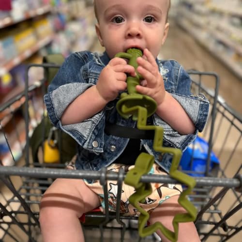 BUSY BABY Toy Bungee Dishwasher Safe Toy Strap Food Grade Silicone (Blue) - Image 5