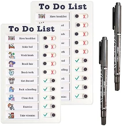 Chore Chart for Kids Multiple Kids, 2pcs to Do List Checklist Board (to Do List-2pcs) by PIQOLA