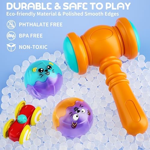 2-in-1 Ball Drop & Car Ramp Race Track Montessori Toy for Toddlers Ages 1-5 - Image 5