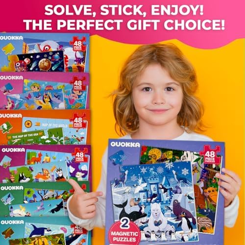 Magnetic Puzzles for Toddlers 3-5 - 2x48 Pieces Travel Games for Kids 2-4 - Image 6