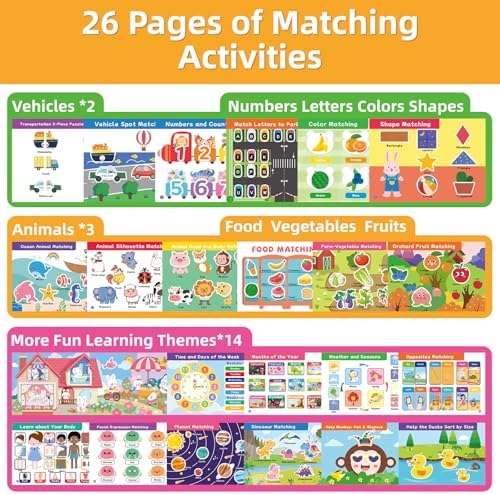 Busy Book for Toddlers 3-5, Montessori Preschool Learning Activities - Image 2
