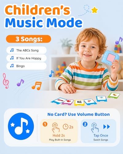Aullsaty Talking Flash Cards for Toddlers Ages 1-3, 224 Words Montessori Speech Therapy Toys, Autism Sensory Toy, Educational Learning Speech Therapy Birthday Gifts for Boys Girls (Blue) - Image 5