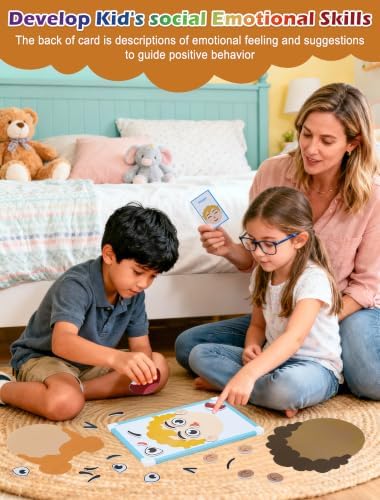 Pretend Teacher Role Play School Set with Emotion and Body Puzzles - Image 4