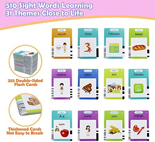 MAYAPHILOS 510 Words Alphabet Talking Flash Cards for 3-8 Years Kids - Image 2