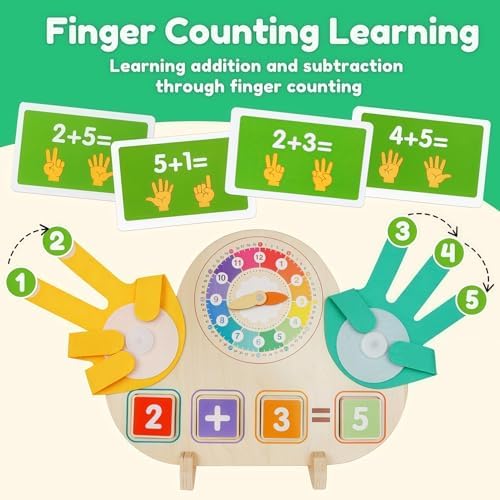 Learning Toys for Kids 3+,Montessori Preschool Educational Learning Activities Counting & Number Blocks Toys Math Games Easter Basket Stuffers Gifts for Girl Boys - Image 3