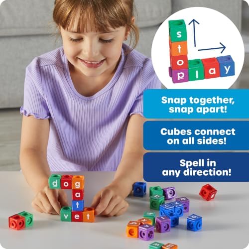 Learning Resources AlphaLink Cubes Activity Set - Image 3