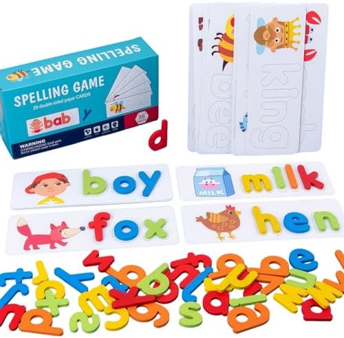 Spell Learning Toys - See & Spell Matching Letter Game for Preschool by Home