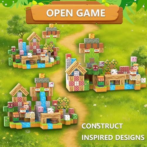 Forest Monster Magnetic Blocks - 200 PCS Pixel World Magnetic Building Blocks STEM Toy for Kids | Educational Construction Gift for Boys & Girls (Ages 3-12) - Image 6