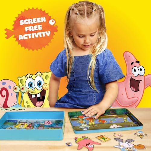 Horizon Group USA Magnetic Playset for Kids, Spongebob Squarepants - Image 5