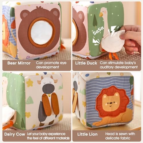 Youuys Baby Tissue Box Toy for Babies 6-12 Months, Montessori Sensory Toys for 1 Year Old Boy, Infant Toy with Crinkle Tissues & Fine Motor, for 6 9 12 18 Months Old Kids 1st Birthday - Image 5
