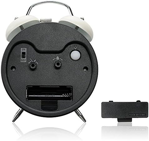 Peakeep 4 Inches Twin Bell Loud Alarm Clock for Heavy Sleepers - Image 5