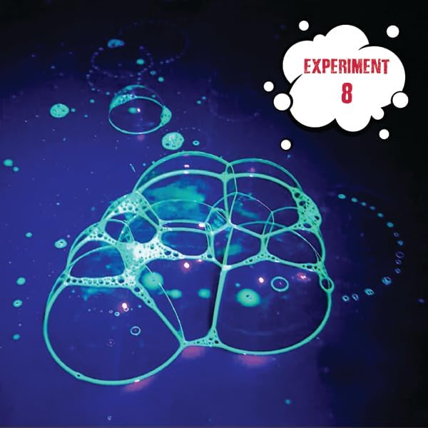Einstein’s Glow in Dark Science Kit for Kids. STEM for Boys & Girls Aged 8 and Above. 18 Exciting Experiments Inside. Detailed Picture Guide Included. - Image 5
