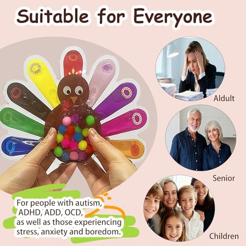 Color Sorting Toys, Squeeze Sensory Fidget Toys for Toddlers, Fine Motor Skills Sensory Toy, Montessori Learning Toys for Preschool Learning, Sensory Activity Toy for Kids 3+ & Adults - Image 6