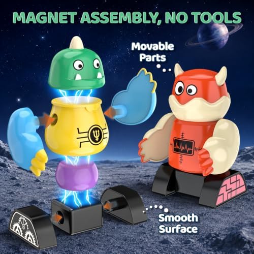 Magnetic Robot Building Toy, STEM Magnet Monster Toys Set for Kids Age 3-5 - Image 4