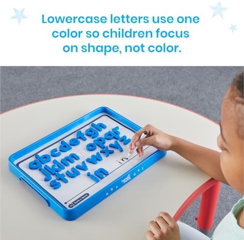 hand2mind Alphabet Word Work Student Set, 42 Lowercase Magnetic Alphabet Letters, Phonics Manipulatives, Dry Erase Activity Tray, Science of Reading Classroom Materials, Preschool Learning Activities - Image 3
