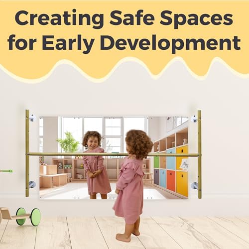 Montessori Coordination Mirror Set with 4ft Pull-Up Bar - Help Babies Build Balance, Confidence & Motor Skills | Ideal for Tummy Time, Crawling & First Steps | Safe for Home Use - Image 4