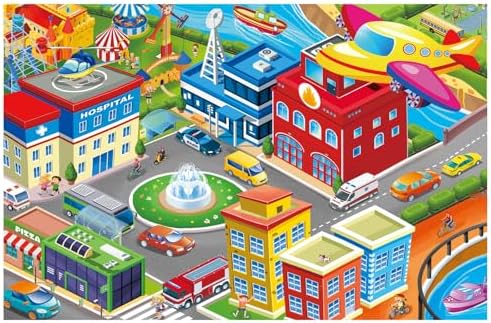 Jigsaw Puzzle Suitable for Children Aged 6-8. for Children Aged 8-10 - City Scenery 200-piece Jigsaw Puzzle. an Educational Toy Suitable for Boys by Unknown