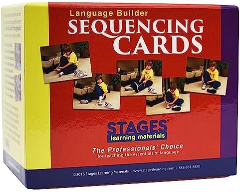 Stages Learning Materials Language Builder Sequencing Flash Cards Photo Action and Self-Help Skills Sequence Cards for Autism Education and ABA Therapy - Image 2