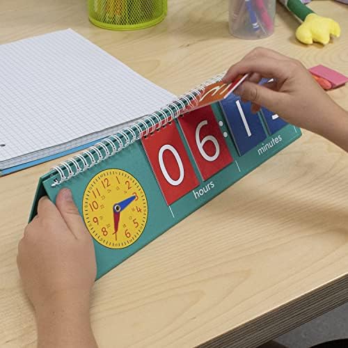 edxeducation Time Flip Chart, Teaching Clock for Kids - Image 3