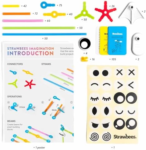 Strawbees Imagination Kit I Building Toys I Straws and Connectors - Image 2
