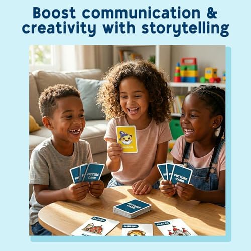 Junior Storyteller, Conversation Card Game for Kids 4-8, Speech Therapy Toy - Image 2