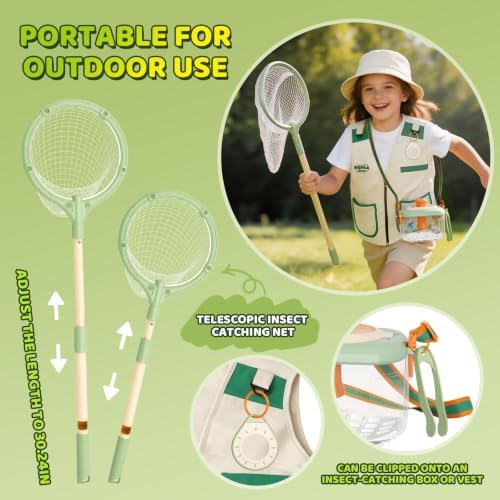27 PCS Kids Explorer Kit & Bug Catcher Kit(Ages 3+) - Image 5