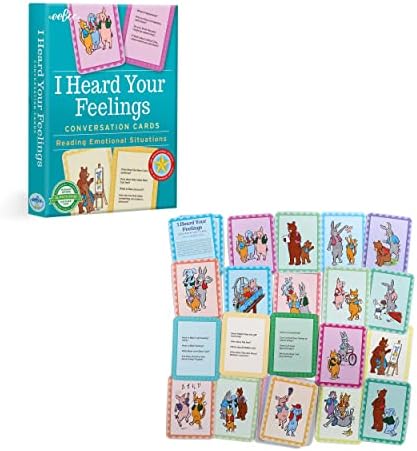 eeBoo: I Heard Your Feelings - 48 Conversation Flashcards, Develops Empathy Through Friendly Illustrations of Emotional Situations, Develop Social and Emotional Intelligence, for Ages 3 and up - Image 2