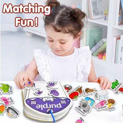 Montessori Busy Book Color Sorting Toys for Toddlers 3-5 Activity Books - Image 2
