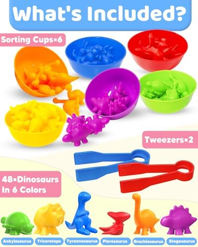 Counting Dinosaurs Montessori Toys for 3 4 5 Years Old, Learning Toys Gifts - Image 2