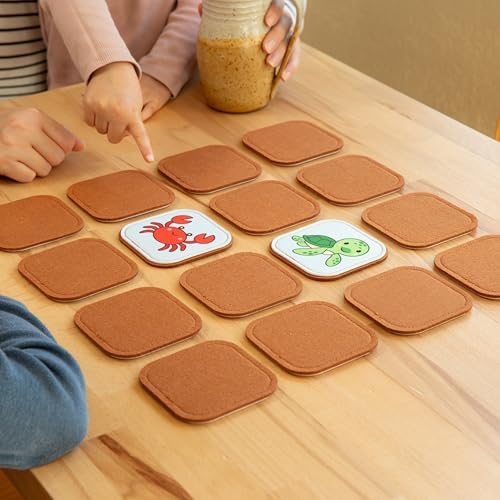 Felt Sea Creature Matching Game for Toddlers – Ocean Memory Game & Flash Cards – Soft and Safe for Ages 1+ – Montessori Preschool Learning Activity – Educational Sea Creature Toy for Girls & Boys - Image 2
