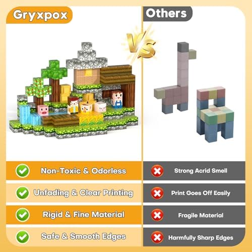 100pcs Magnetic Blocks, Magnetic Cubes with Forest Animals Blocks Set - Image 5