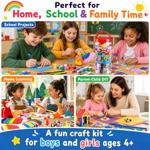 FUNZBO Arts and Crafts Supplies for Kids - Back to School Supplies - Image 4