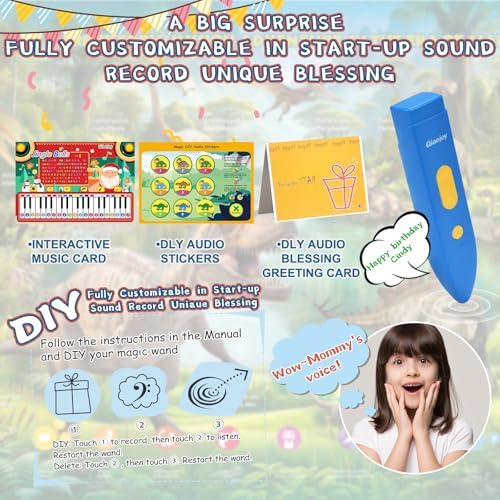 Interactive Dinosaur Toys Learning Poster, Dinosaur Talking Poster, Bilingual Dinosaur Talking Educational Children Toy with Sound Effects, Dinosaur Toys for Ages 3-12, Best Dinosaur Party Gift - Image 6