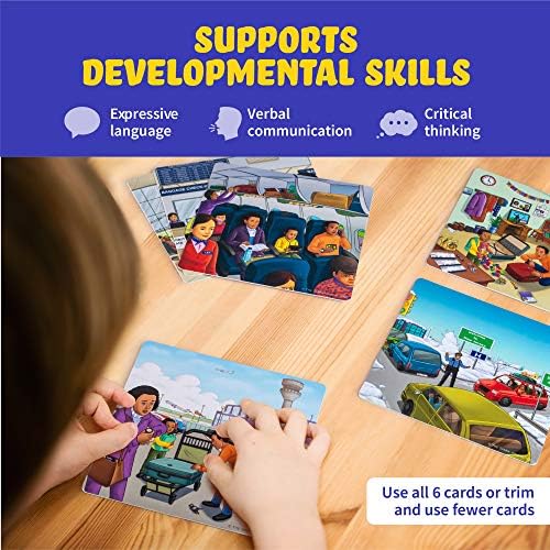 Spark Cards Sequence Cards for Storytelling and Picture Interpretation Speech Therapy Game, Special Education Materials, Sentence Building, Problem Solving, Improve Language Skills - Image 5