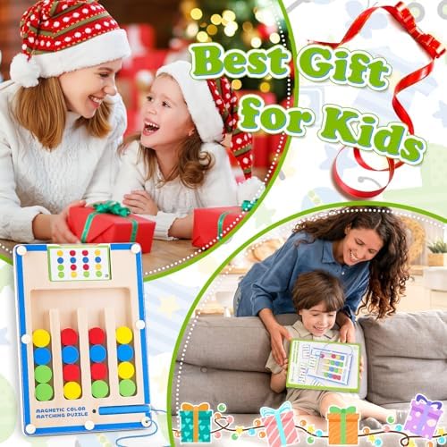 Montessori Toys for 3 4 5 6 Year Old Boys Girl, Kids Magnetic Wooden Maze - Image 6