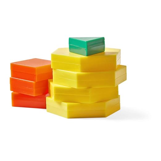 hand2mind Plastic Pattern Blocks for Kids, Shapes for Kindergarten, Montessori Toys, Geometric Shapes, Symmetry, Shape Recognition, Pattern Blocks for Classroom (Set of 250) - Image 5