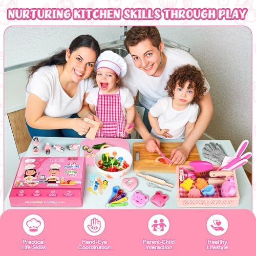 Kids Knife Set for Real Cooking, Montessori Toys, Kids Cooking Sets Real - Image 2